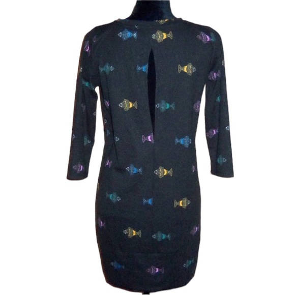 H&M Colorful FISH Tunic Top Mini Dress - Women’s Medium NWOT - Picture 4 of 9